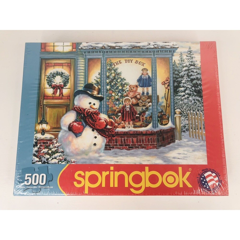 Springbok Frosty's Toy Box  Factory Sealed 500 Pieces Puzzle NEW 34-01483